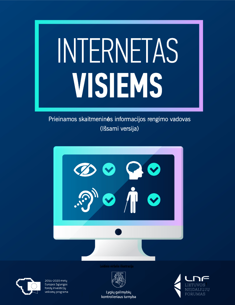 Internetas visiems: prieinamos skaitmeninės informacijos rengimo vadovas (išsami versija)