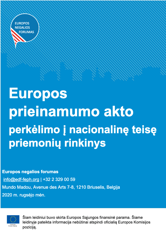 Prieinamumo akto perkelimo rinkinys